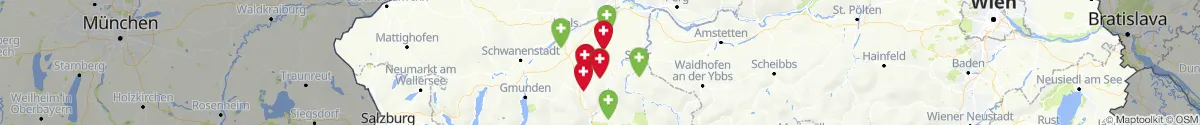Map view for Pharmacies emergency services nearby Kremsmünster (Kirchdorf, Oberösterreich)